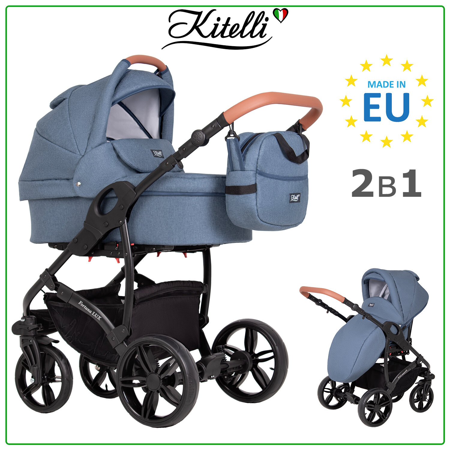Детская коляска 2 в 1 Kitelli Fortuna LUX 4