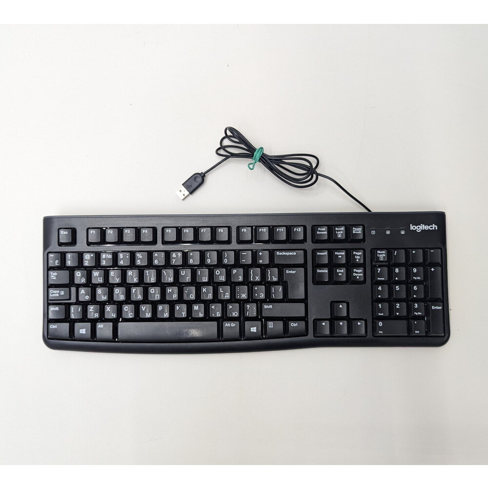 Клавиатура 820-007687, Logitech K120, USB