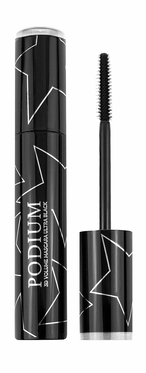 YLLOZURE Тушь для ресниц с 3D эффектомPodium 3D Effect Mascara объемная, 10 мл, 11 черный