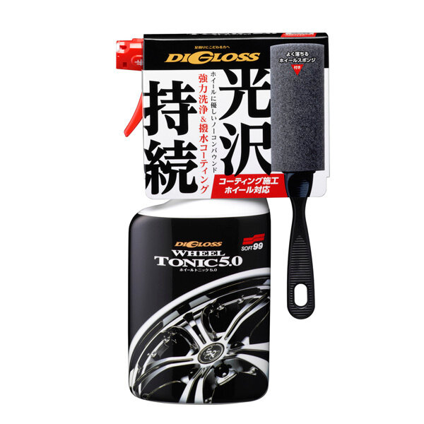 фото Soft99 Очиститель-покрытие для колесных дисков DiGloss Wheel Tonic 5.0 400 мл