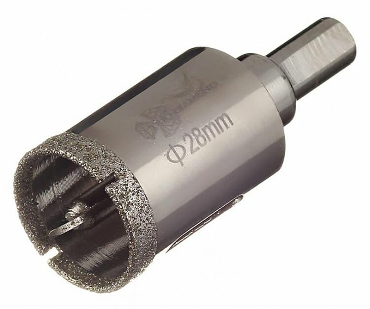 Коронка алмазная по керамике и кафелю с центрирующим сверлом (28 мм) TRIO-DIAMOND