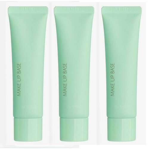 THE SAEM Крем Saemmul Airy Cotton Make Up Base 01 Green, 30 мл - 3 штуки база под макияж saemmul airy cotton make up base spf30 ра 30мл 01 green