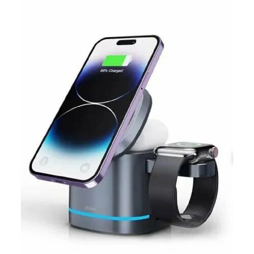 Беспроводная зарядная станция для iPhone от бренда беспроводное зарядное устройство smartbuy 10 вт 3 в 1 для телефона наушников и часов складное