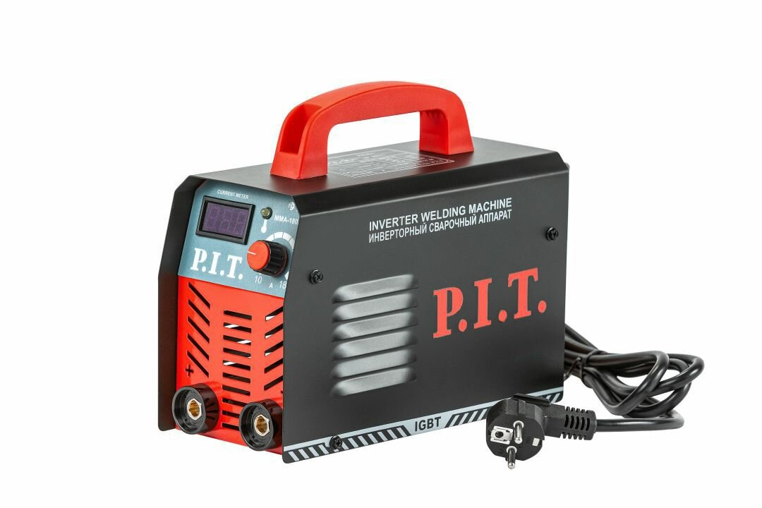 Сварочный аппарат P.I.T. PMI180-C1 IGBT (4.8кВт, 180А, ПВ-60, ММА 1.6-3.2мм, 190-250В, гор. старт)
