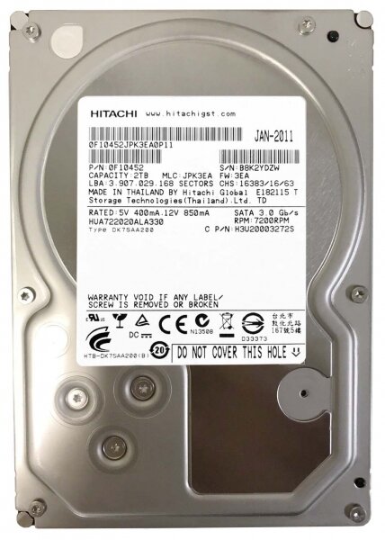 Жесткий диск Hitachi H3V20003272S 2Tb SATAII 3,5" HDD