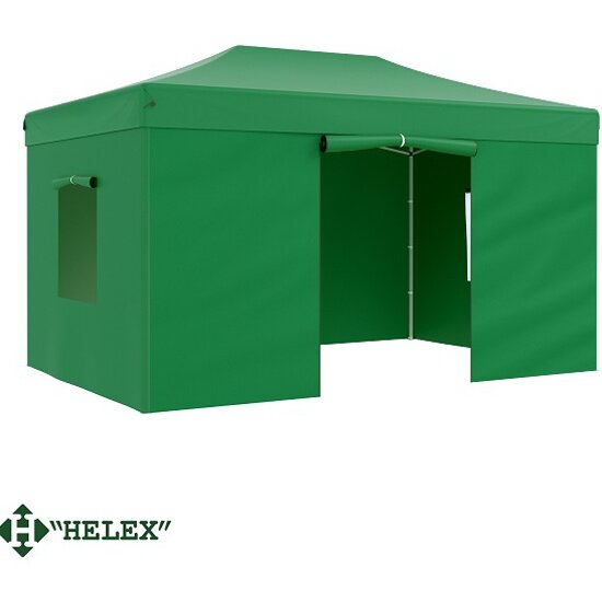 Тент садовый Helex 4336 3x4.5х3м полиэстер зеленый 4336