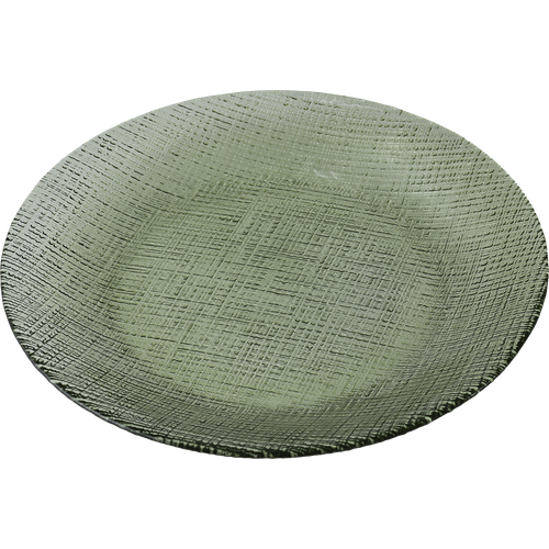 Блюдо Cotton зеленое стекло 22см 600₽