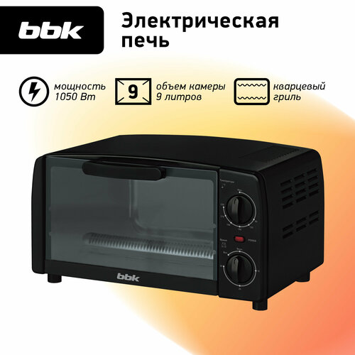 фото Мини-печь bbk oe0912m, черный