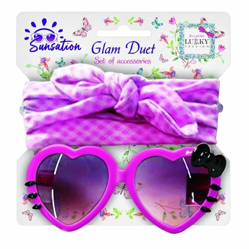 солнцезащитные очки лиловый розовый Солнцезащитные очки Lukky