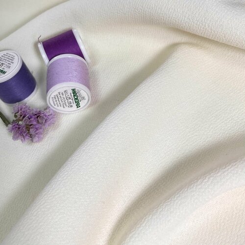 Двойной шерстяной креп/шерсть/эластан/220 см*150 см/Италия