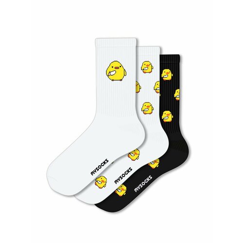 Носки MySocks, 3 пары, размер 36-43, белый