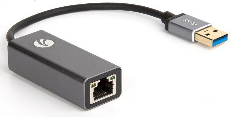 DU312M, VCOM USB 3.0 - RJ-45 Ethernet, Кабель-переходник