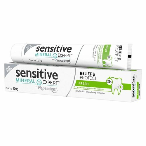 Sensitive Mineral Expert FRESH, Pepsodent (Зубная паста Сенситив Минерал Эксперт свежесть, Пепсодент), 100 г.