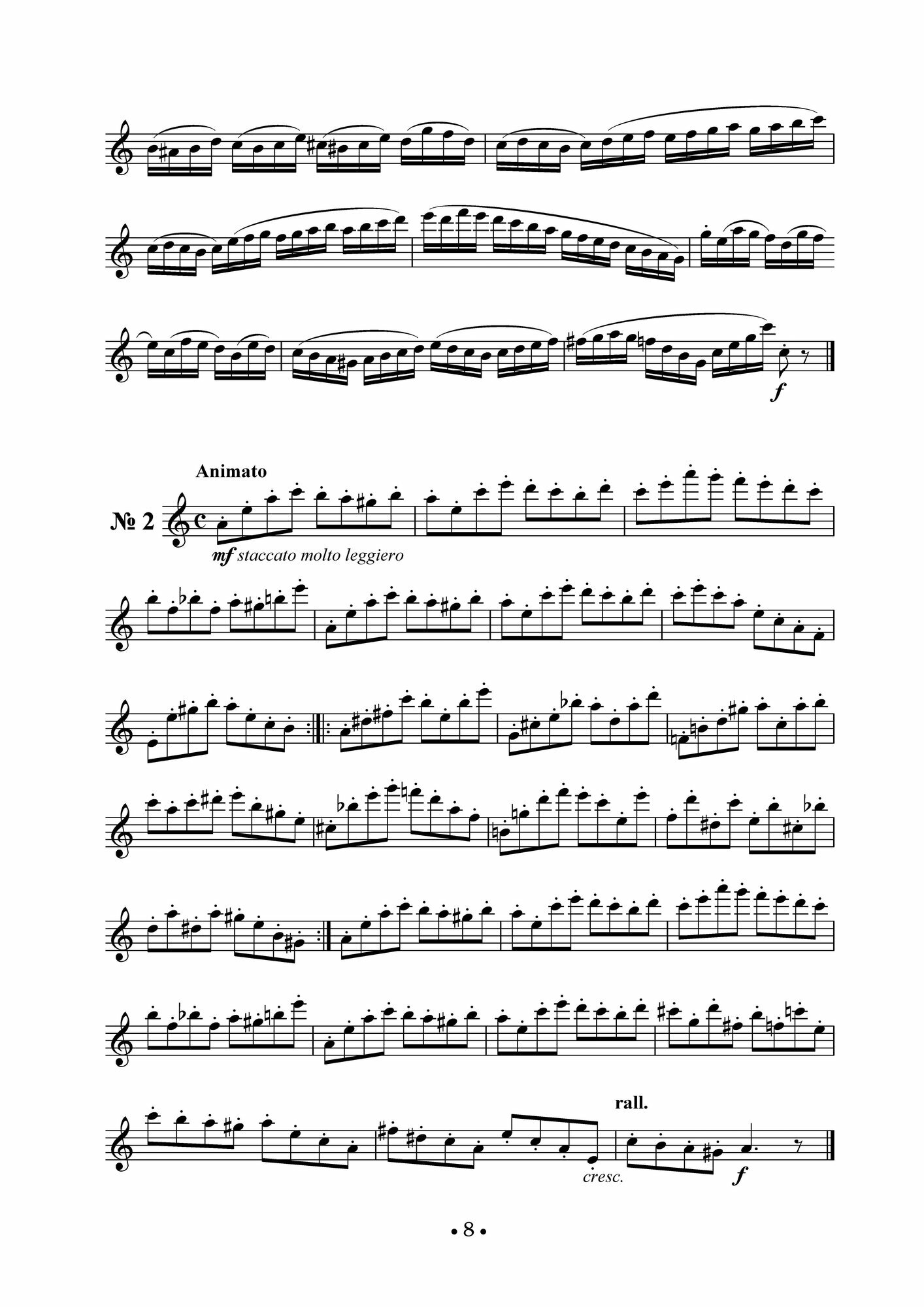 18 маленьких этюдов для флейты, соч. 41. 24 больших этюда для флейты, соч. 15. Ноты - фото №7