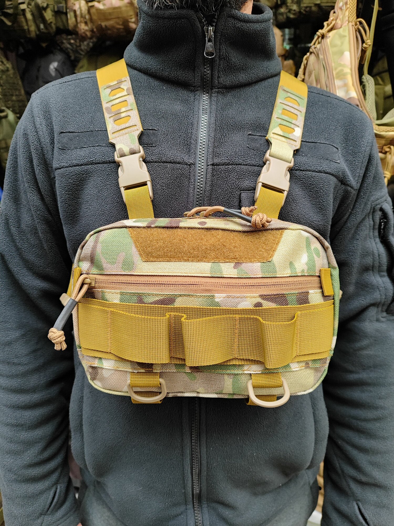Нагрудная сумка Шторм на лямках/тактическая для охоты и рыбалки