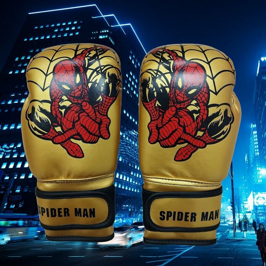 Перчатки боксерские Spider Man gold (3-10 лет) 4 Oz