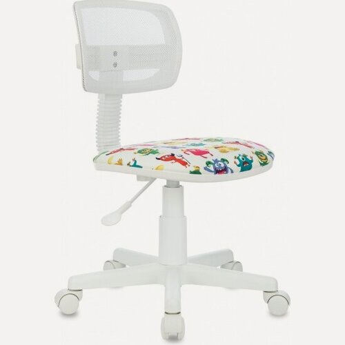 Изображение товара Кресло детское Бюрократ CH-W299 белый TW-15 сиденье мультиколор монстры сетка/ткань крестов. пластик