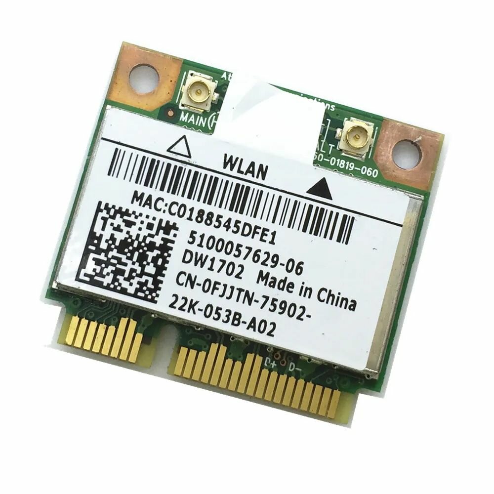 Wi-Fi Mini PCI-E Адаптер Qualcomm Atheros AR5B195, 2.4 ГГц, 150 Мбит/сек, Bluetooth 3.0, Сетевая Карта для Ноутбука