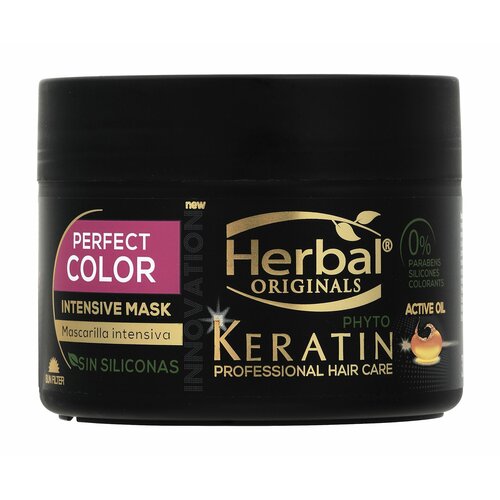 HERBAL Маска для волос интенсивная фито-кератин защита цвета окрашенных волос 300 мл 1843₽