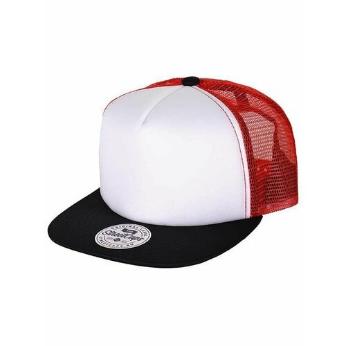 фото Бейсболка street caps, размер onesize, красный, черный