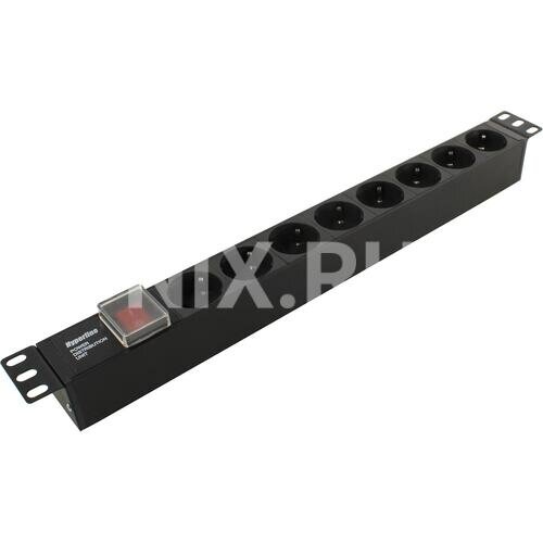 Блок силовых розеток (PDU - Power Distribution Unit) горизонтальный Hyperline SHE19-8SH-S-IEC