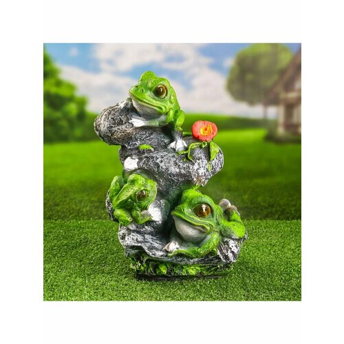 Садовая фигура Лягушата на камнях 36х26см 2364₽