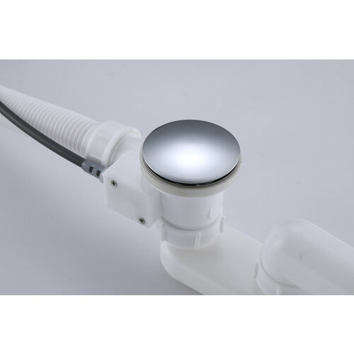 Слив-перелив полуавтоматический для ванны и душа BesserKraft (латунь, хром)