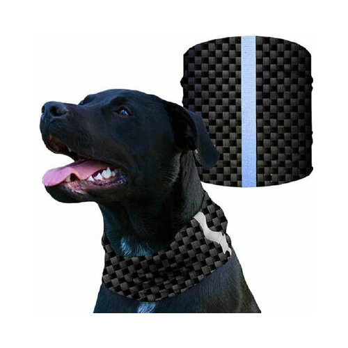 Шарф под ошейник снуд со светоотражателем для собаки SA Co CARBON FIBER 842₽
