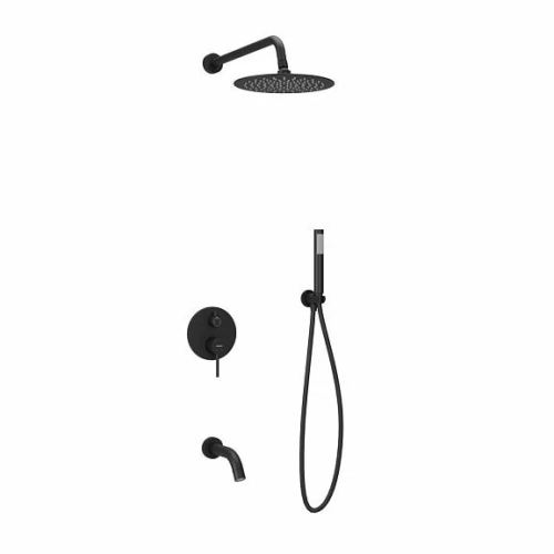 Душевой комплект Sancos Select SC3004MB с изливом скрытый монтаж черный матовый 31900₽