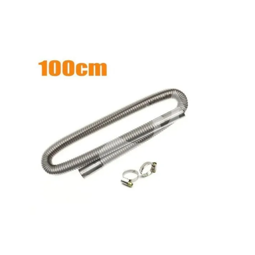 Выхлопная (металлорукав) d25мм 100см труба металлическая для сухого фена/ автономного отопителя