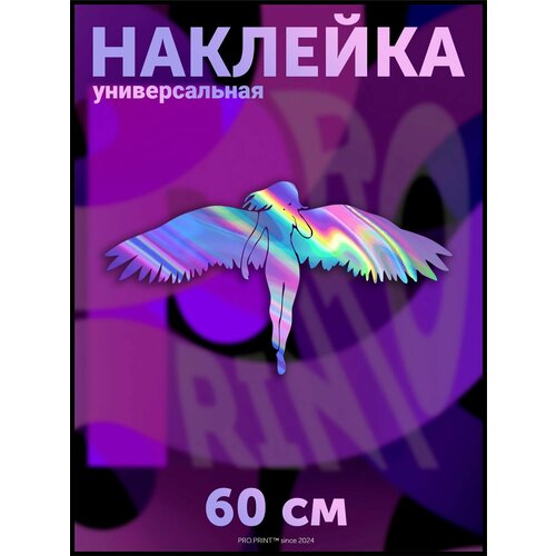 Наклейка на авто Ангел девушка