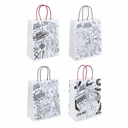 BY Набор пакетов для раскрашивания 2 шт фломастеры 5шт 27x21x11см 2 вида набора 12 штук 2382₽