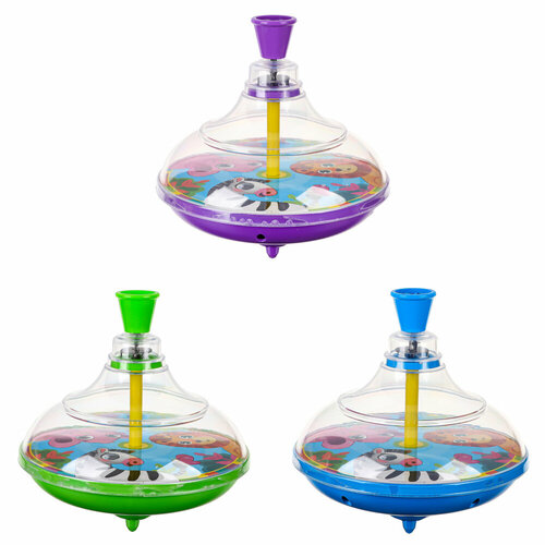 Игроленд Юла прозрачная пластик металл d145 h155 3 дизайна 583₽