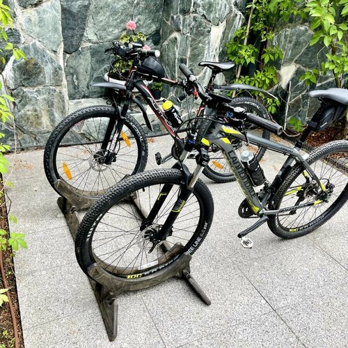 Велопарковка для двух велосипедов, двойная парковка