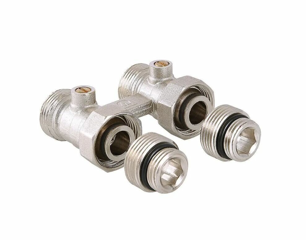 Узел нижнего подключения радиатора прямой с адаптерами 1/2" х 3/4" ЕК VALTEC