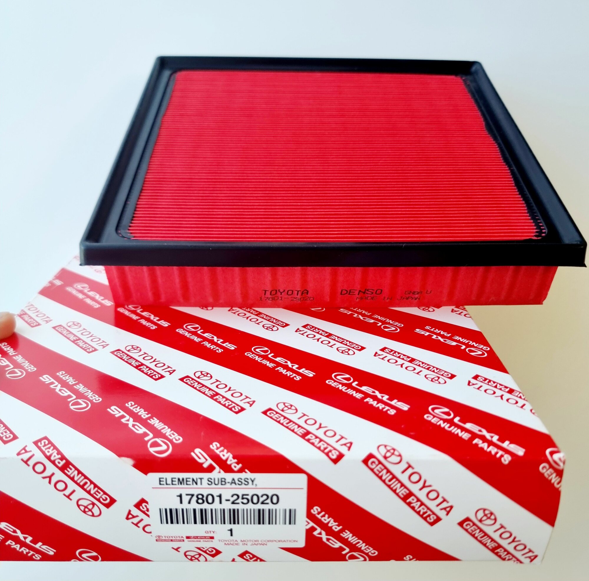 фото Фильтр воздушный 17801-25020 для TOYOTA Camry, RAV4, LEXUS ES