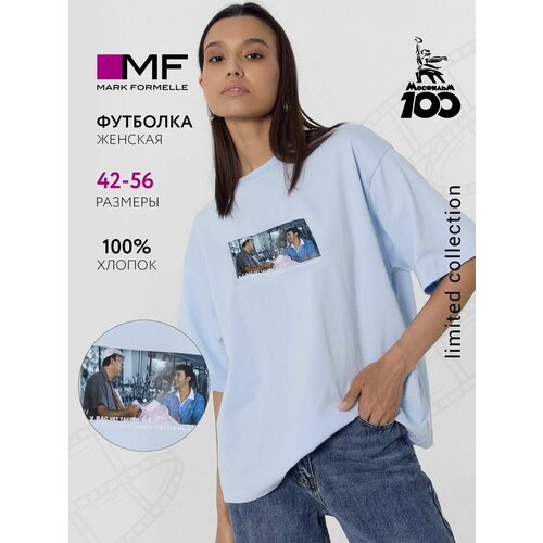 фото Футболка mark formelle для женщин, 1 шт., размер xs, голубой