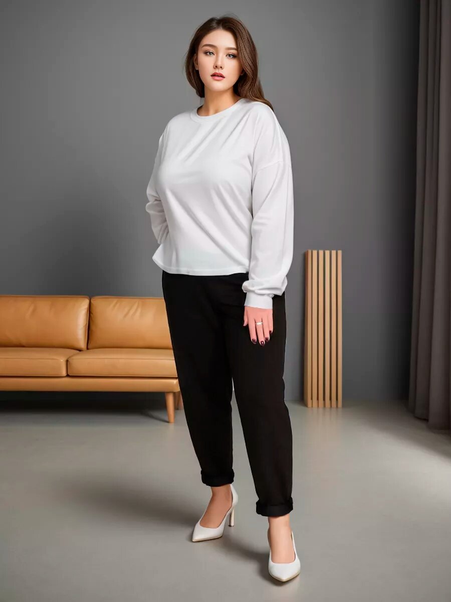 Брюки спортивные Fashion Margo, размер 78, черный