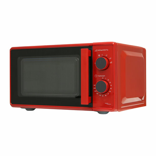 Микроволновая печь WILLMARK WMO-203GMR 20л700Вт механич ПУ ручка дл откр дв6 ур мощн красная 8200₽