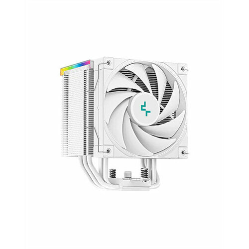 DEEPCOOL AK500 DIGITAL WH LGA20XX/1700/1200/115X/AM5/AM4 (9шт/кор, TDP 240W, PWM, Fan 120mm, 5 тепл. трубок, Copper Base, белый) RET белый, черный, белая
