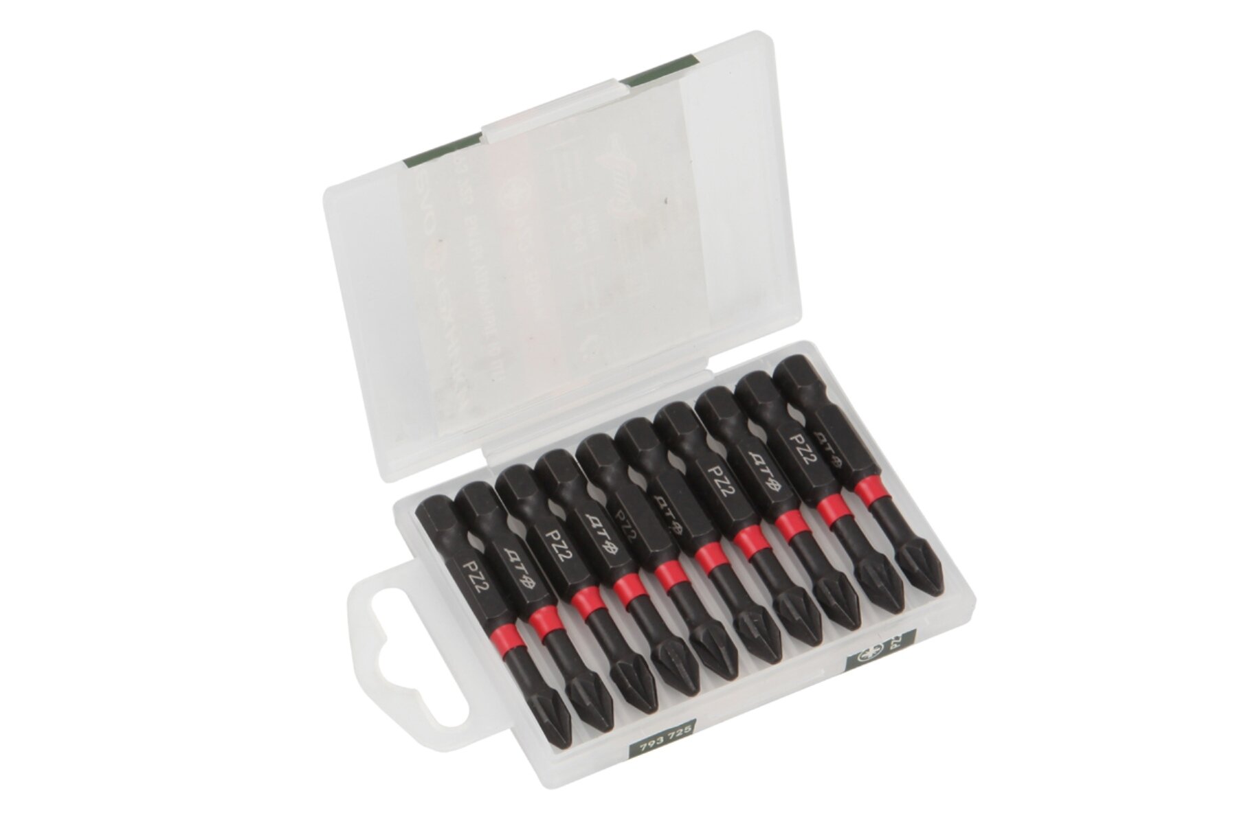 Бита ударная 1/4" PZ2×50 мм 10 шт., Дело Техники, 793725