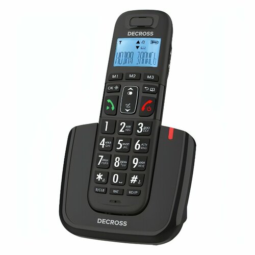 Телефон DECT DECROSS DC1013 Черный 2899₽