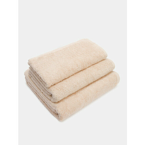Аксессуары для ванной комнаты Maison David Charlotte set 50х100 70х140 100х150 светло-бежевый 3366₽