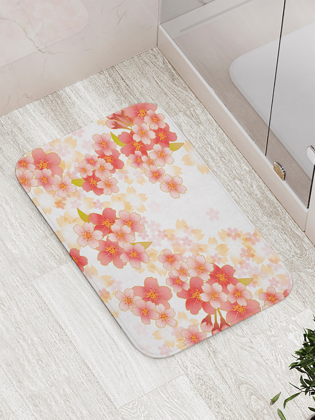 Коврик для ванной комнаты и туалета противоскользящий 