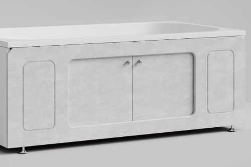 Изображение товара Экран под ванну, раздвижной, 180 см, белый камень