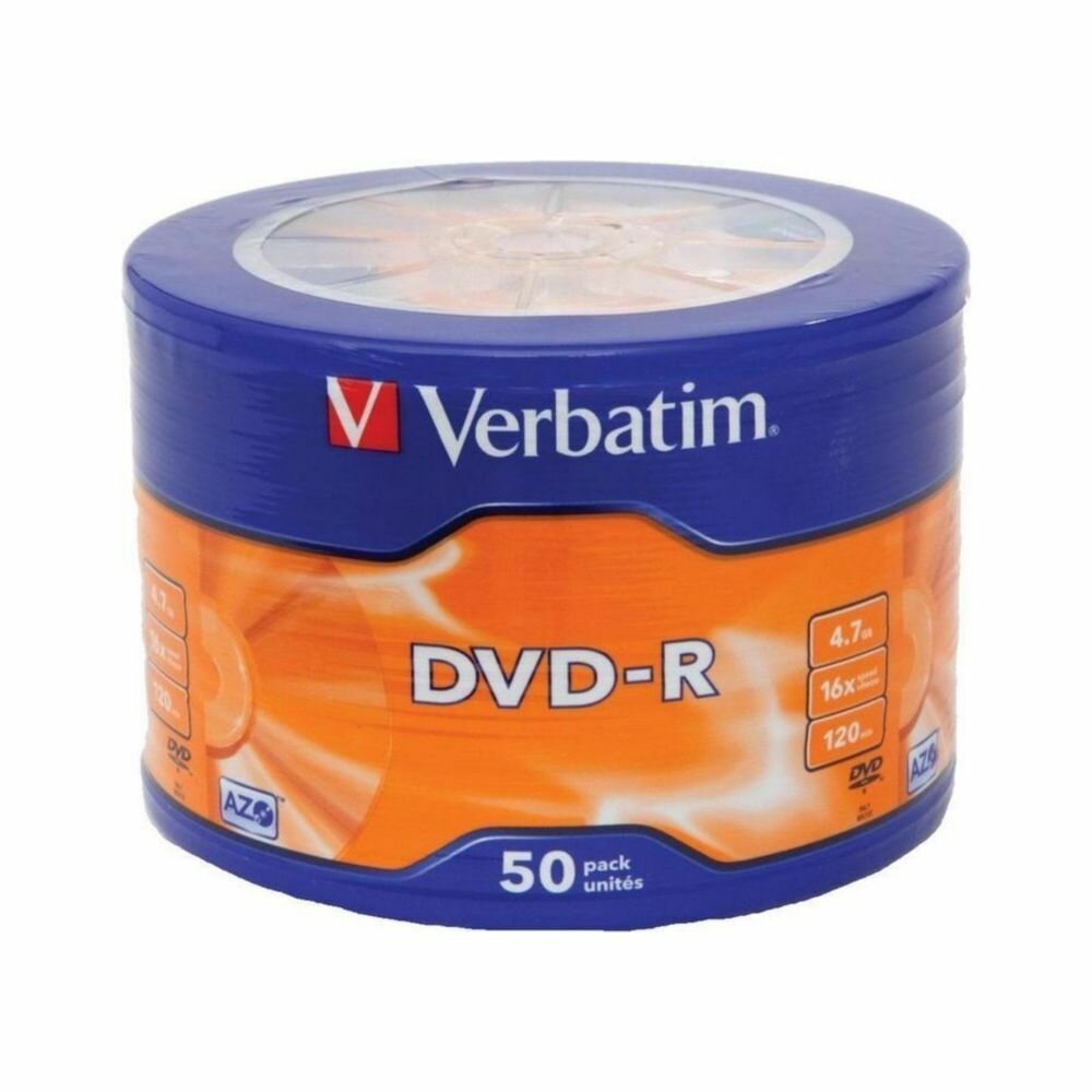 Диски DVD-R Verbatim 16x 4.7Gb Shrink 50шт 43731 - фото №9