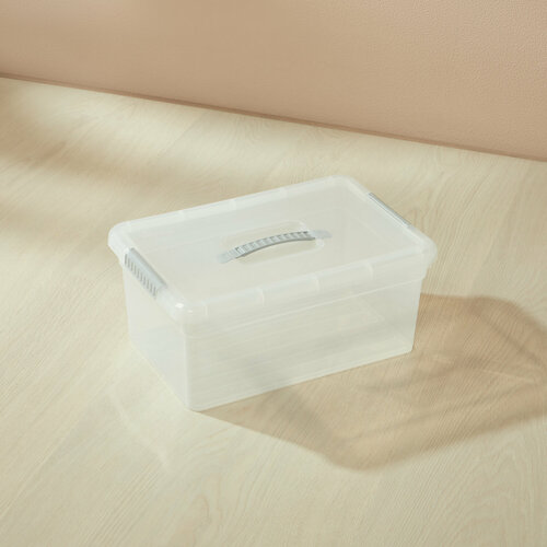 Контейнер для хранения 10 л органайзер для хранения 375х255х16см на защелках 971₽