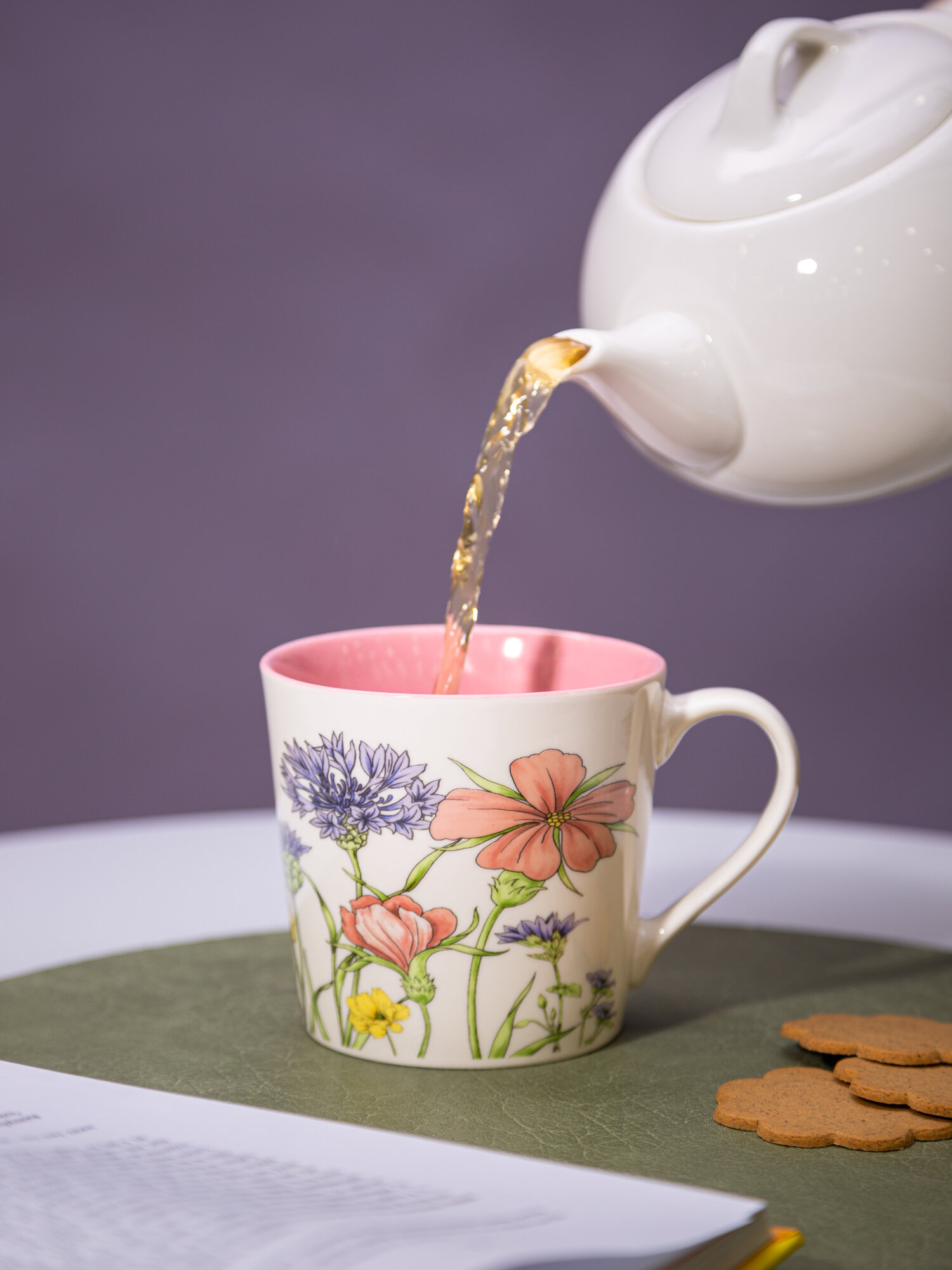 Кружка Lefard "Flower Field", 400 мл, для чая и кофе, фарфоровая — фото 1