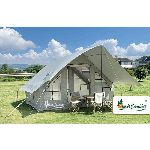 Палатка надувная Mir1853-12M, кемпинговая, 12 м², для комфортного отдыха