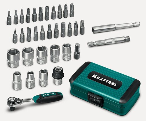 Изображение товара Универсальный набор инструмента KRAFTOOL X-Drive 35,1/4″ 35 предм,27974